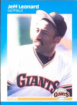 #278 Jeff Leonard - San Francisco Giants - 1987 Fleer Baseball