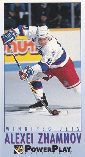#278 Alexei Zhamnov - Winnipeg Jets - 1993-94 Fleer PowerPlay Hockey