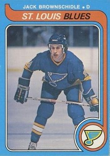 #278 Jack Brownschidle - St. Louis Blues - 1979-80 O-Pee-Chee Hockey