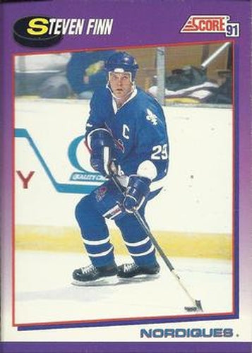 #278 Steven Finn - Quebec Nordiques - 1991-92 Score American Hockey