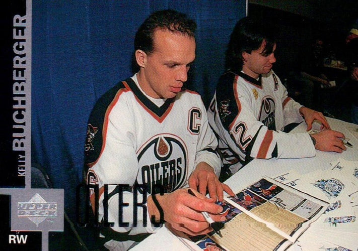 #278 Kelly Buchberger - Edmonton Oilers - 1997-98 Upper Deck Hockey