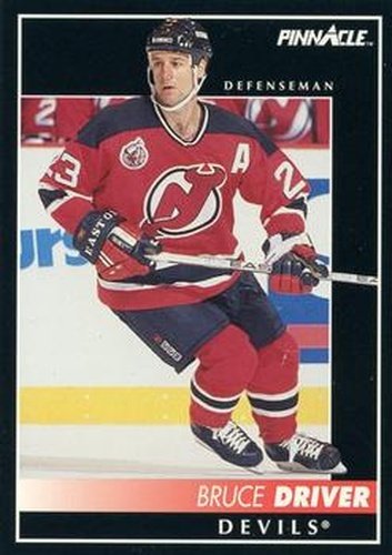 #278 Bruce Driver - New Jersey Devils - 1992-93 Pinnacle Canadian Hockey
