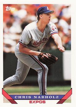 #278 Chris Nabholz - Montreal Expos - 1993 Topps Baseball