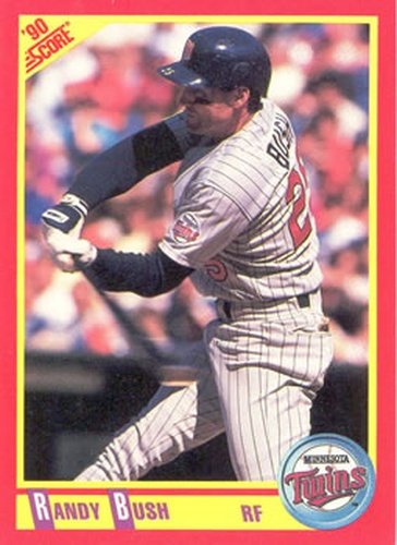 #278 Randy Bush - Minnesota Twins - 1990 Score Baseball