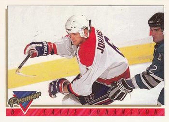 #278 Calle Johansson - Washington Capitals - 1993-94 Topps Premier Hockey