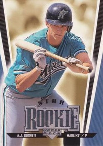 #278 A.J. Burnett - Florida Marlins - 1999 Upper Deck Baseball