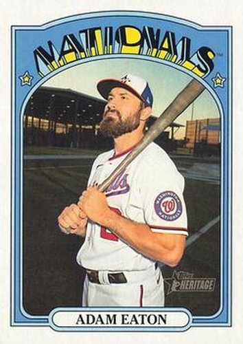 #278 Adam Eaton - Washington Nationals - 2021 Topps Heritage Baseball