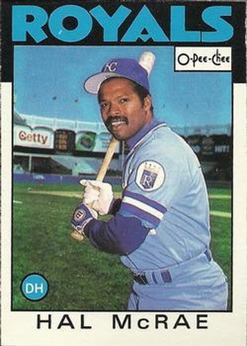 #278 Hal McRae - Kansas City Royals - 1986 O-Pee-Chee Baseball