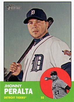 #278 Jhonny Peralta - Detroit Tigers - 2012 Topps Heritage Baseball