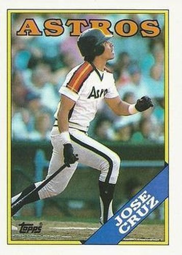 #278 Jose Cruz - Houston Astros - 1988 Topps Baseball