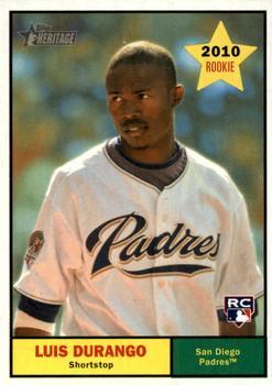 #278 Luis Durango - San Diego Padres - 2010 Topps Heritage Baseball