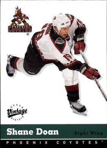 #278 Shane Doan - Phoenix Coyotes - 2000-01 Upper Deck Vintage Hockey