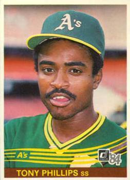 #278 Tony Phillips - Oakland Athletics - 1984 Donruss Baseball