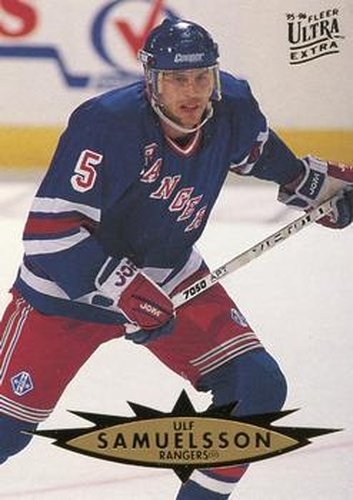 #278 Ulf Samuelsson - New York Rangers - 1995-96 Ultra Hockey