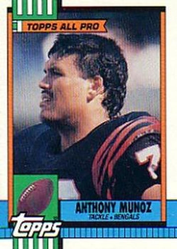 #278 Anthony Munoz - Cincinnati Bengals - 1990 Topps Football