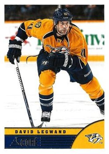 #278 David Legwand - Nashville Predators - 2013-14 Score Hockey