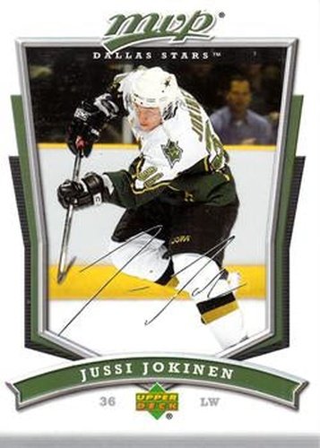 #278 Jussi Jokinen - Dallas Stars - 2007-08 Upper Deck MVP Hockey