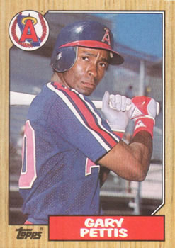 #278 Gary Pettis - California Angels - 1987 Topps Baseball