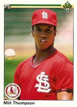 #278 Milt Thompson - St. Louis Cardinals - 1990 Upper Deck Baseball