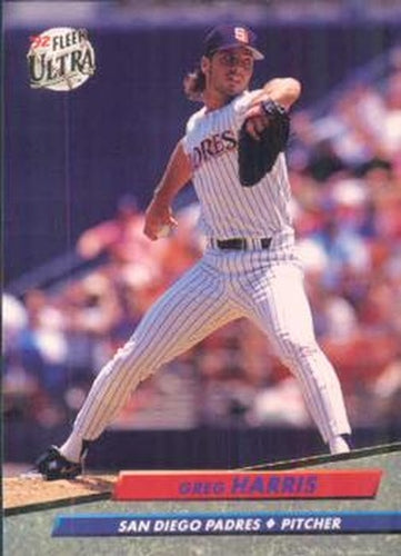 #278 Greg Harris - San Diego Padres - 1992 Ultra Baseball