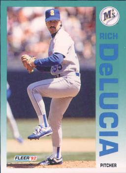 #278 Rich DeLucia - Seattle Mariners - 1992 Fleer Baseball