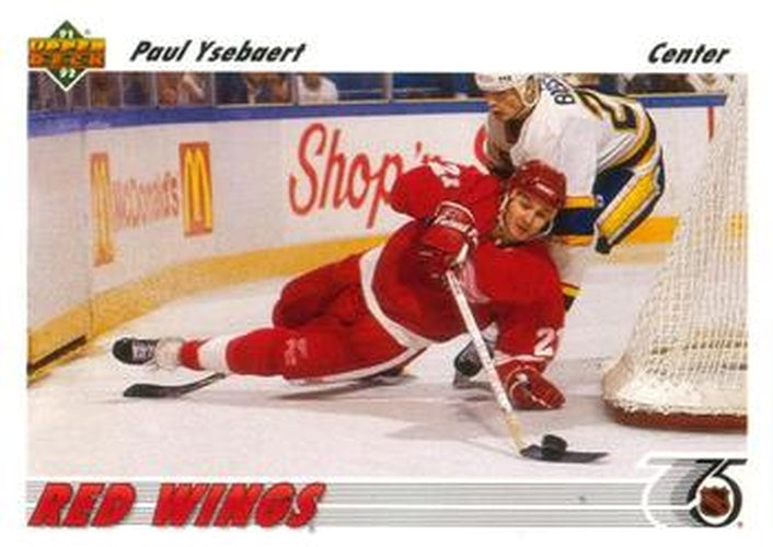 #278 Paul Ysebaert - Detroit Red Wings - 1991-92 Upper Deck Hockey
