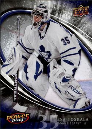 #278 Vesa Toskala - Toronto Maple Leafs - 2008-09 Upper Deck Power Play Box Set Hockey
