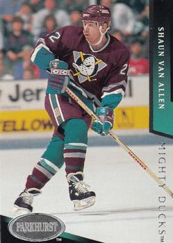 #278 Shaun Van Allen - Anaheim Mighty Ducks - 1993-94 Parkhurst Hockey