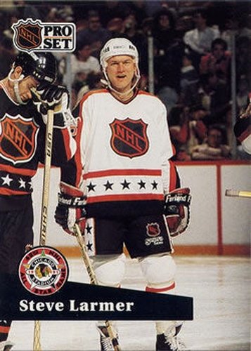 #279 Steve Larmer - 1991-92 Pro Set Hockey