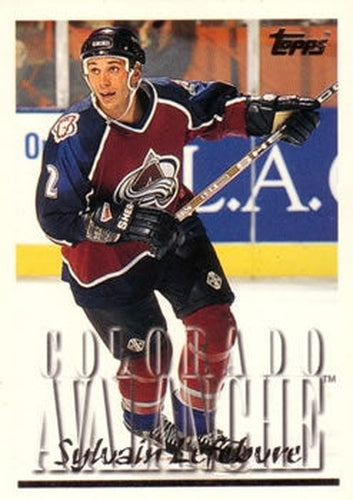 #279 Sylvain Lefebvre - Colorado Avalanche - 1995-96 Topps Hockey