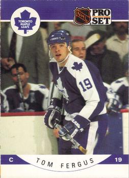 #279 Tom Fergus - Toronto Maple Leafs - 1990-91 Pro Set Hockey