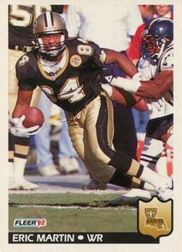 #279 Eric Martin - New Orleans Saints - 1992 Fleer Football