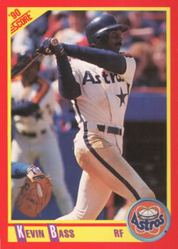 #279 Kevin Bass - Houston Astros - 1990 Score Baseball