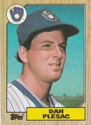 #279 Dan Plesac - Milwaukee Brewers - 1987 Topps Baseball