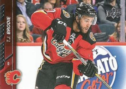 #279 T.J. Brodie - Calgary Flames - 2015-16 Upper Deck Hockey