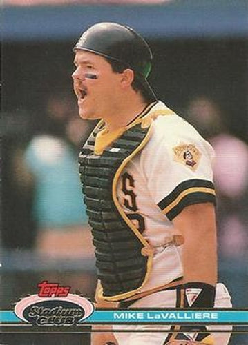#279 Mike LaValliere - Pittsburgh Pirates - 1991 Stadium Club Baseball