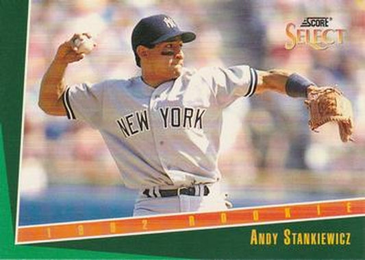 #279 Andy Stankiewicz - New York Yankees - 1993 Select Baseball