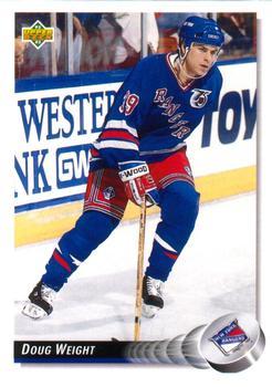 #279 Doug Weight - New York Rangers - 1992-93 Upper Deck Hockey