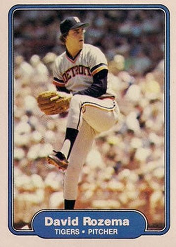 #279 David Rozema - Detroit Tigers - 1982 Fleer Baseball
