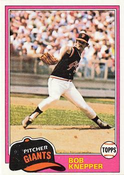#279 Bob Knepper - San Francisco Giants - 1981 Topps Baseball