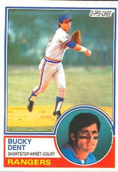 #279 Bucky Dent - Texas Rangers - 1983 O-Pee-Chee Baseball