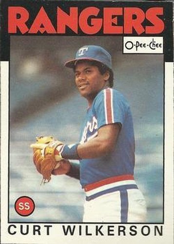 #279 Curt Wilkerson - Texas Rangers - 1986 O-Pee-Chee Baseball