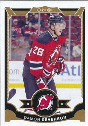 #279 Damon Severson - New Jersey Devils - 2015-16 O-Pee-Chee Hockey
