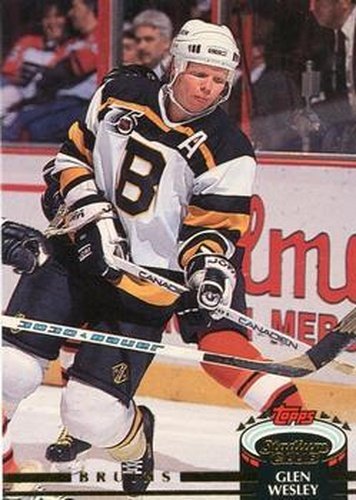 #279 Glen Wesley - Boston Bruins - 1992-93 Stadium Club Hockey