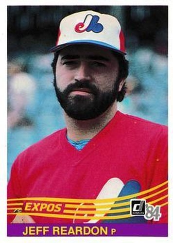 #279 Jeff Reardon - Montreal Expos - 1984 Donruss Baseball