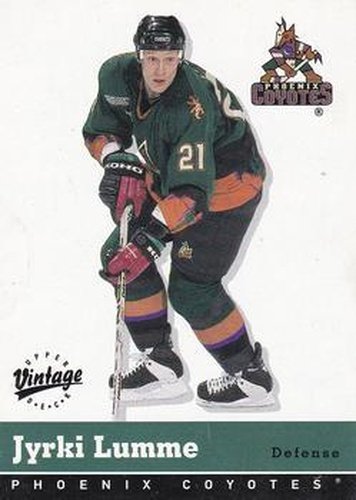 #279 Jyrki Lumme - Phoenix Coyotes - 2000-01 Upper Deck Vintage Hockey