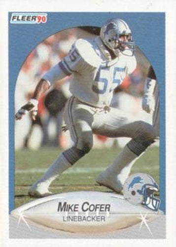 #279 Mike Cofer - Detroit Lions - 1990 Fleer Football