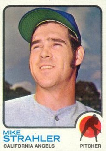 #279 Mike Strahler - California Angels - 1973 Topps Baseball