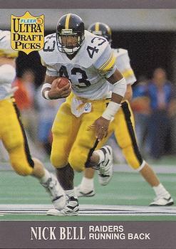 #279 Nick Bell - Los Angeles Raiders - 1991 Ultra Football