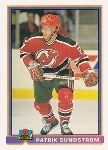 #279 Patrik Sundstrom - New Jersey Devils - 1991-92 Bowman Hockey